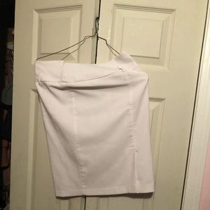 White pencil skirt